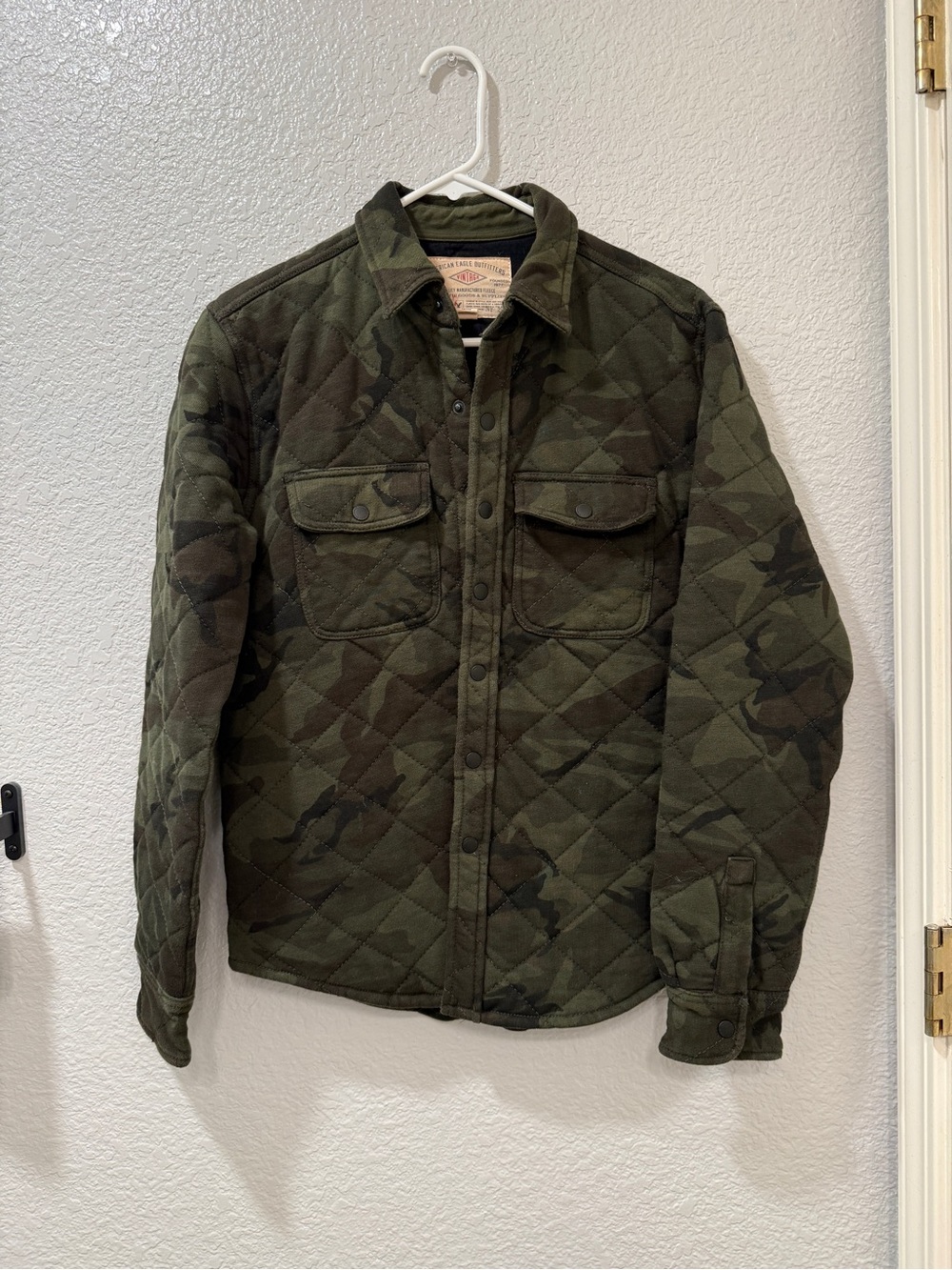 American Eagle Quilted Camouflage Jacket
